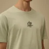 1020 Jersey Kısa Kollu Nakışlı Gömlek