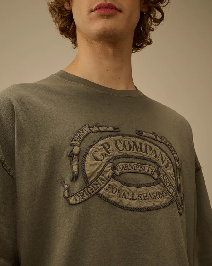 20/1 Jersey Kısa Kollu Boxy Logo Gömlek