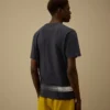 24/1 Jersey Kısa Kollu Alt Kısımda Logo Bulunan Gömlek