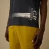24/1 Jersey Kısa Kollu Alt Kısımda Logo Bulunan Gömlek