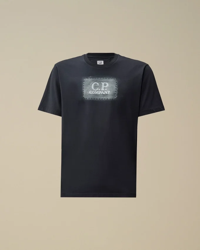 24/1 Jersey Kısa Kollu Logo Etiketli Gömlek