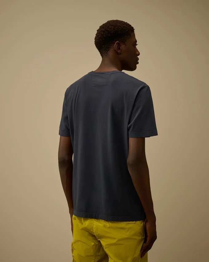 24/1 Jersey Kısa Kollu Logo Etiketli Gömlek