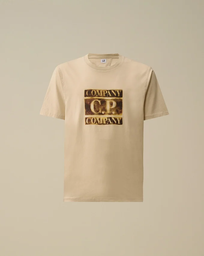 30/1 Jersey Kısa Kollu Soluk Logo Gömlek