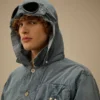 50 Fili İndigo Ağartmalı Goggle Jacket