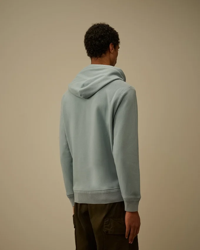 Çapraz Desenli Kabartmalı Polar Fermuarlı Kapüşonlu Sweatshirt