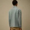 Çapraz Desenli Kabartmalı Polar Yarım Fermuarlı Sweatshirt