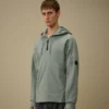 Çapraz Dokulu Kabartmalı Polar Fermuarlı Kapüşonlu Lens Sweatshirt