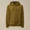 Çapraz Dokulu Kabartmalı Polar Kapüşonlu Lens Sweatshirt