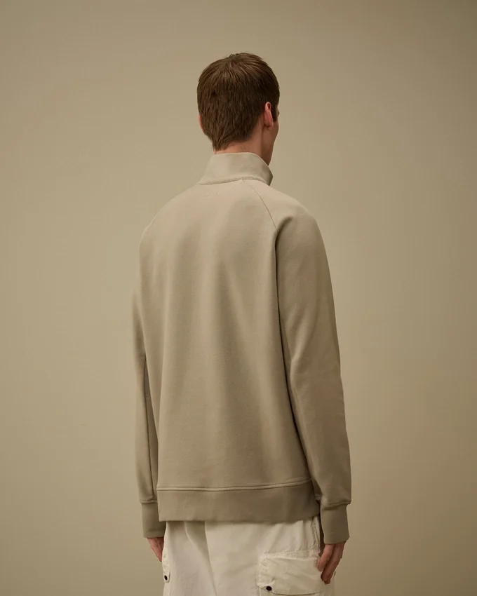 Çapraz Dokulu Kabartmalı Polar Yarım Fermuarlı Lens Sweatshirt