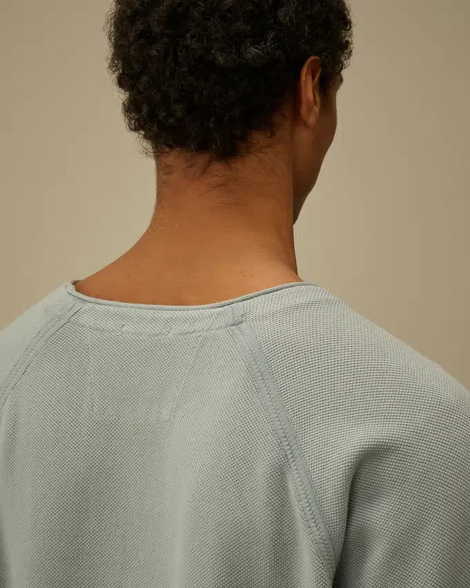 Ağır Piket Pigment Boyalı Mockneck Sweatshirt