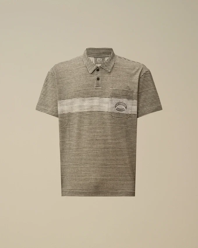 Baskılı Jersey 20/1 Kısa Kollu Logolu Polo