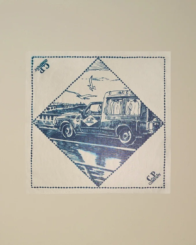 Baskılı Muslin Grafik Bandana