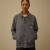 Chambray Uzun Kollu Fermuarlı Gömlek