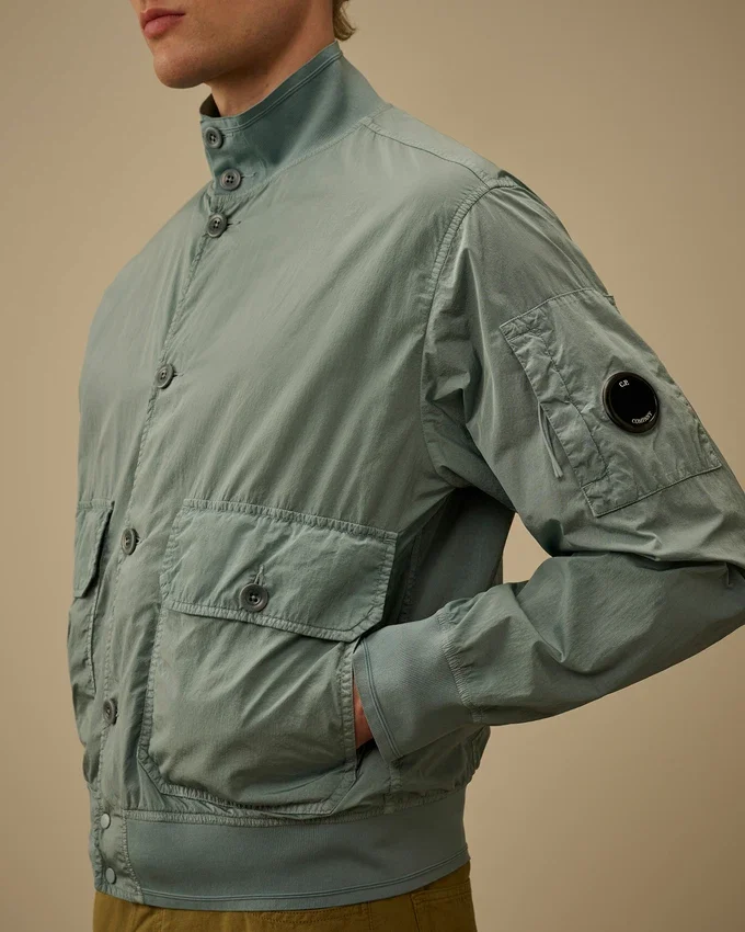 Chrome-R Düğmeli Bomber Ceket