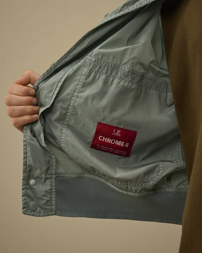 Chrome-R Düğmeli Bomber Ceket