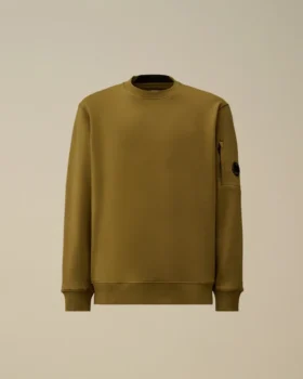 Diyagonal Kabartmalı Polar Bisiklet Yaka Lens Sweatshirt
