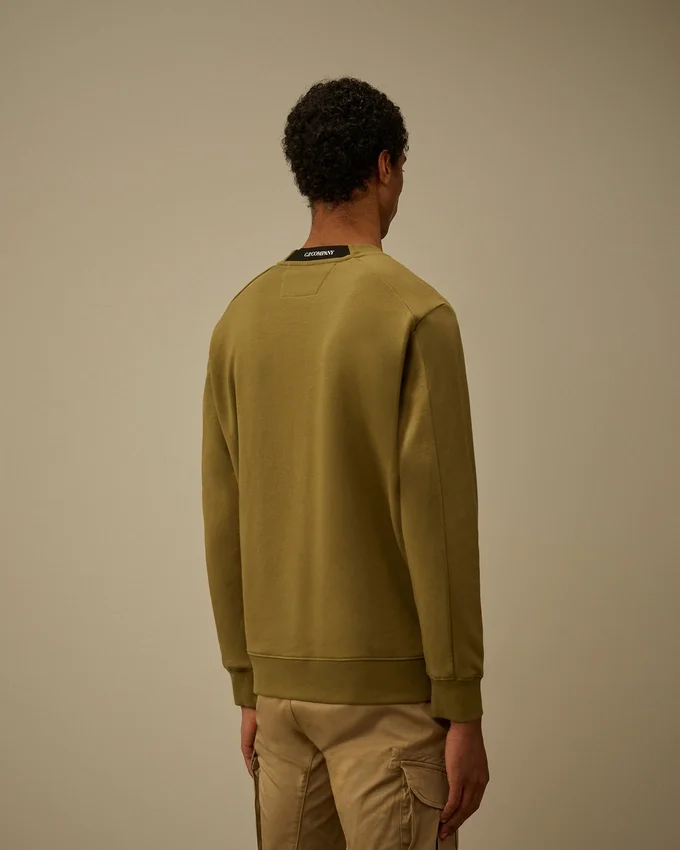 Diyagonal Kabartmalı Polar Bisiklet Yaka Lens Sweatshirt