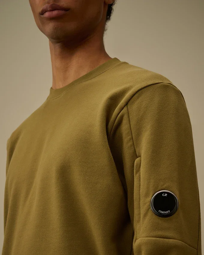 Diyagonal Kabartmalı Polar Bisiklet Yaka Lens Sweatshirt
