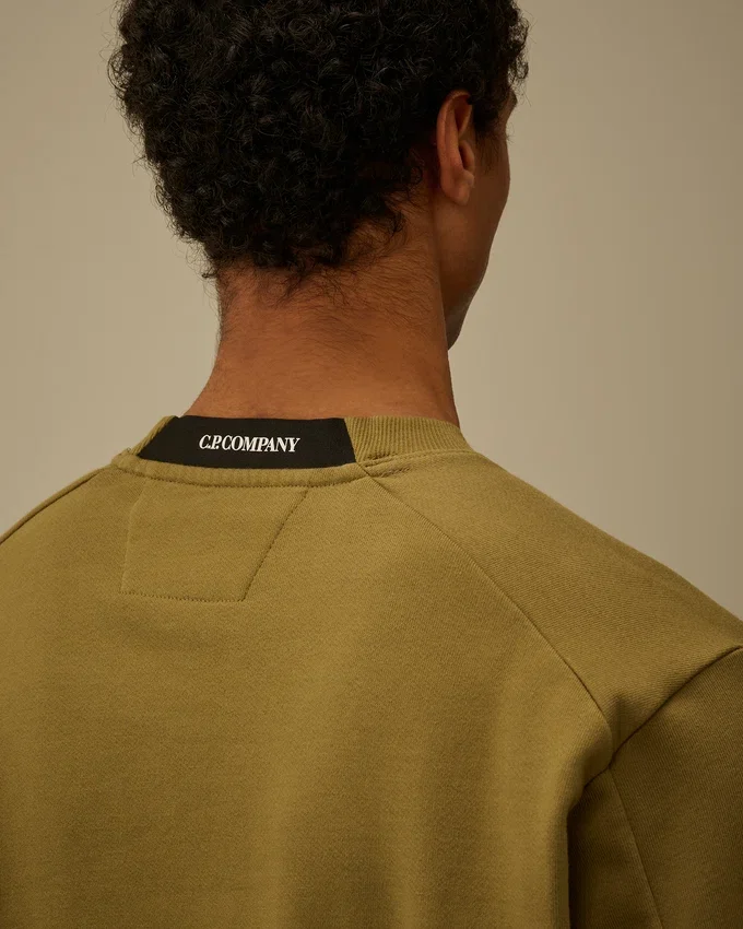 Diyagonal Kabartmalı Polar Bisiklet Yaka Lens Sweatshirt