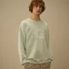Diyagonal Polar Boxy Logo Bisiklet Yaka Sweatshirt