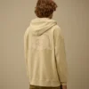 Diyagonal Polar Geniş Kesim Fermuarlı Kapüşonlu Sweatshirt