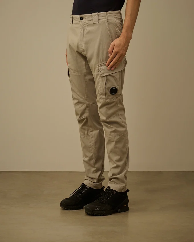 Esnek Saten Ergonomik Lens Kargo Pantolon