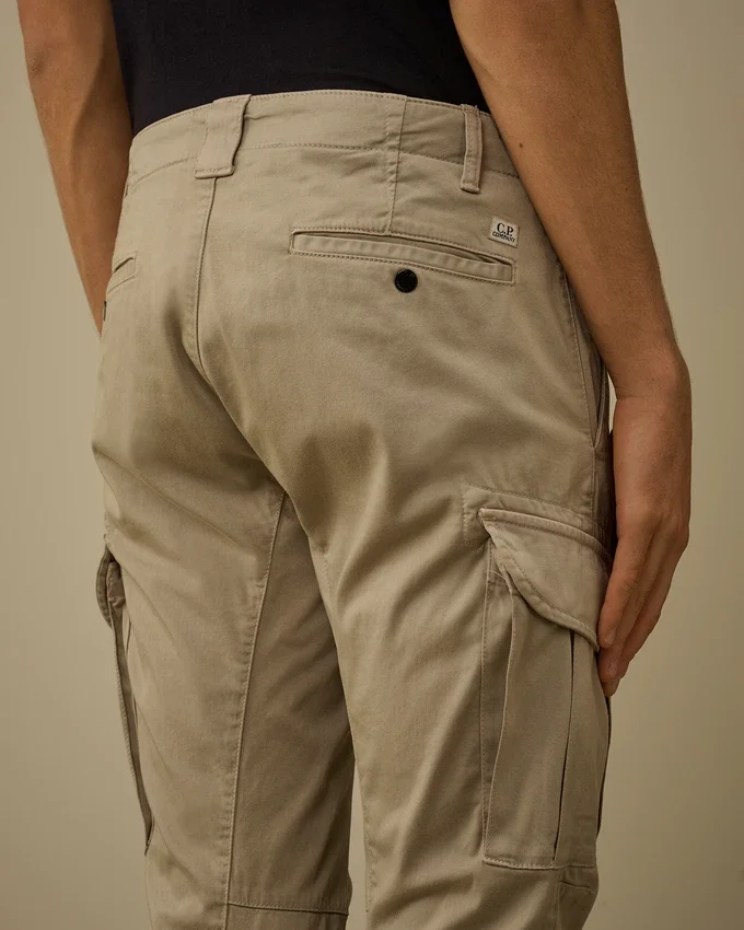 Esnek Saten Ergonomik Lens Kargo Pantolon