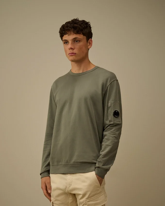 Hafif Polar Bisiklet Yaka Sweatshirt