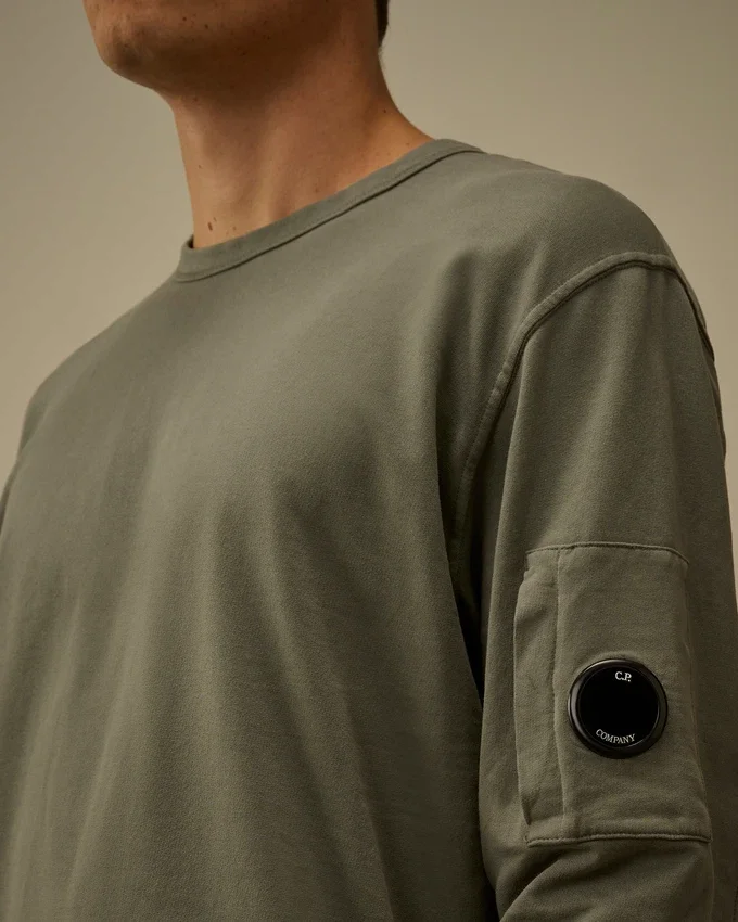 Hafif Polar Bisiklet Yaka Sweatshirt