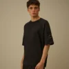 Hafif Polar Kısa Kollu Sweatshirt
