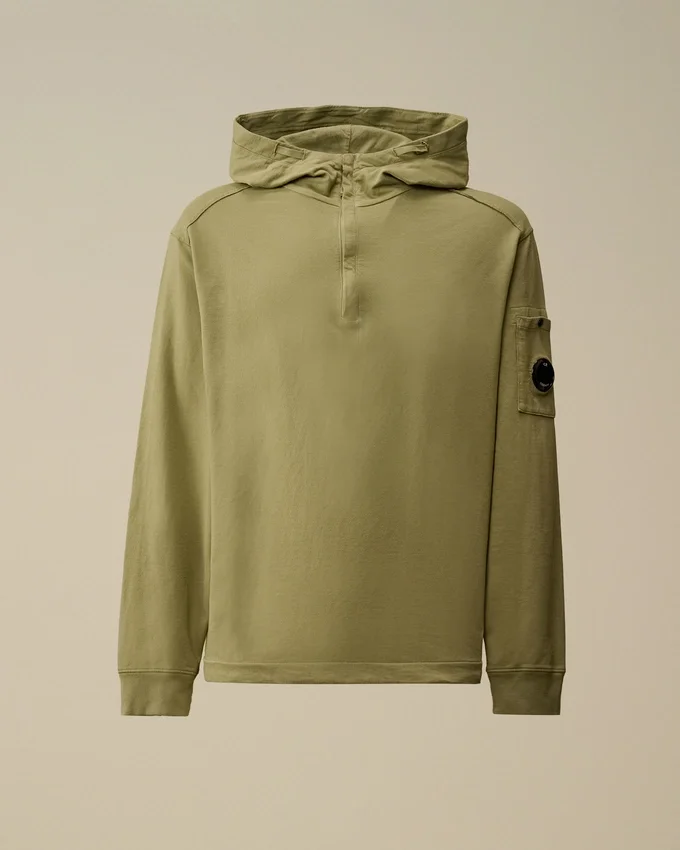 Hafif Polar Yarım Fermuarlı Lens Sweatshirt