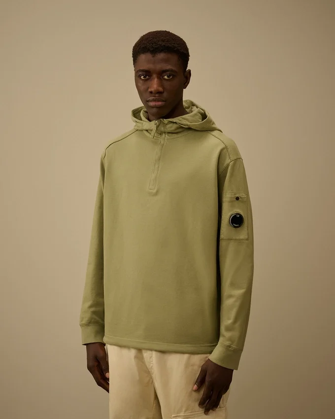 Hafif Polar Yarım Fermuarlı Lens Sweatshirt