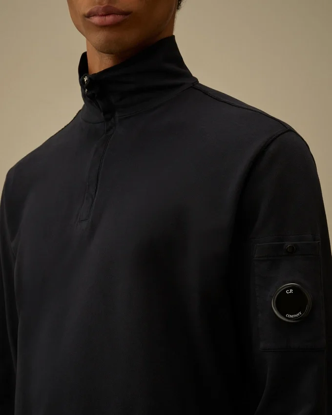 Hafif Polar Yarım Fermuarlı Lens Sweatshirt