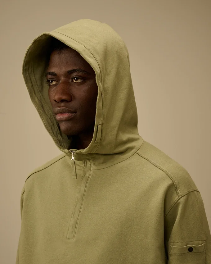 Hafif Polar Yarım Fermuarlı Lens Sweatshirt