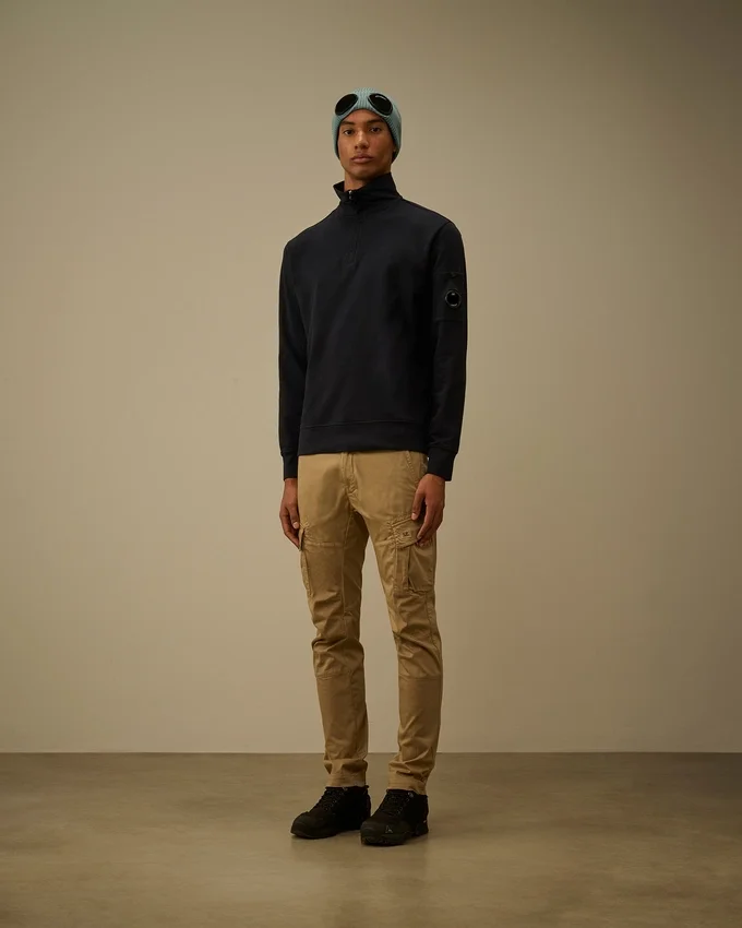 Hafif Polar Yarım Fermuarlı Lens Sweatshirt