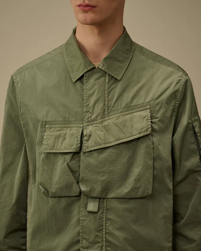 Heavy Chrome-R Fermuarlı Lens Overshirt
