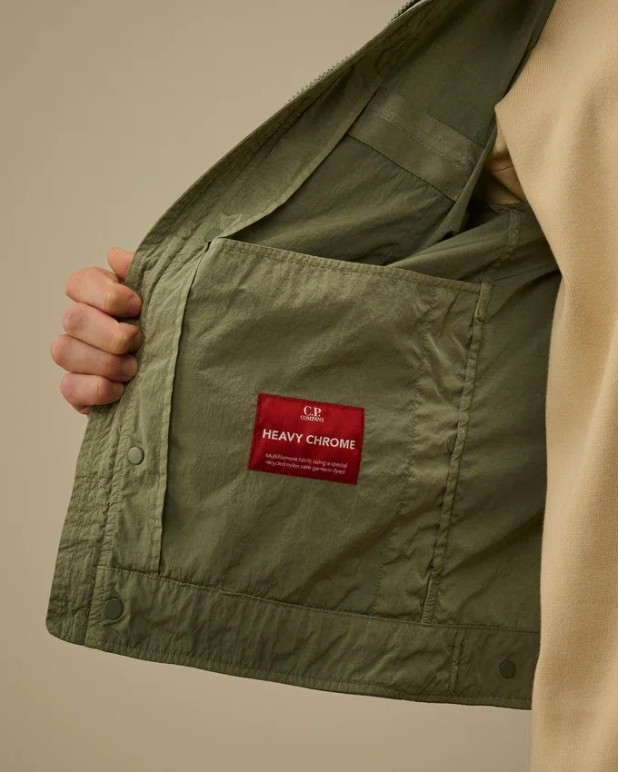 Heavy Chrome-R Fermuarlı Lens Overshirt