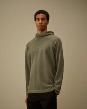 Kalın Piket Kapüşonlu Sweatshirt