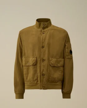 Kırık Dimi Desenli Lens Bomber Ceket