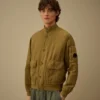 Kırık Dimi Desenli Lens Bomber Ceket
