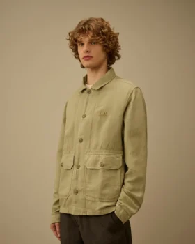 Kırık Dimi Düğmeli Overshirt
