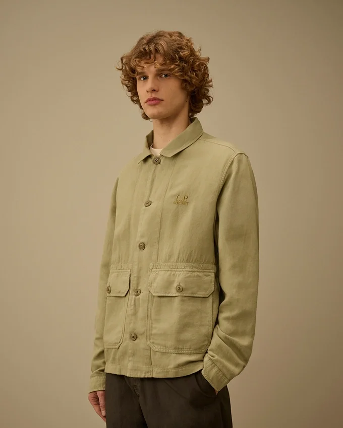 Kırık Dimi Düğmeli Overshirt