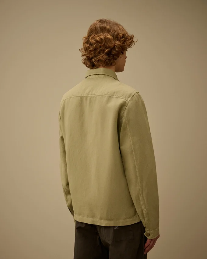 Kırık Dimi Düğmeli Overshirt