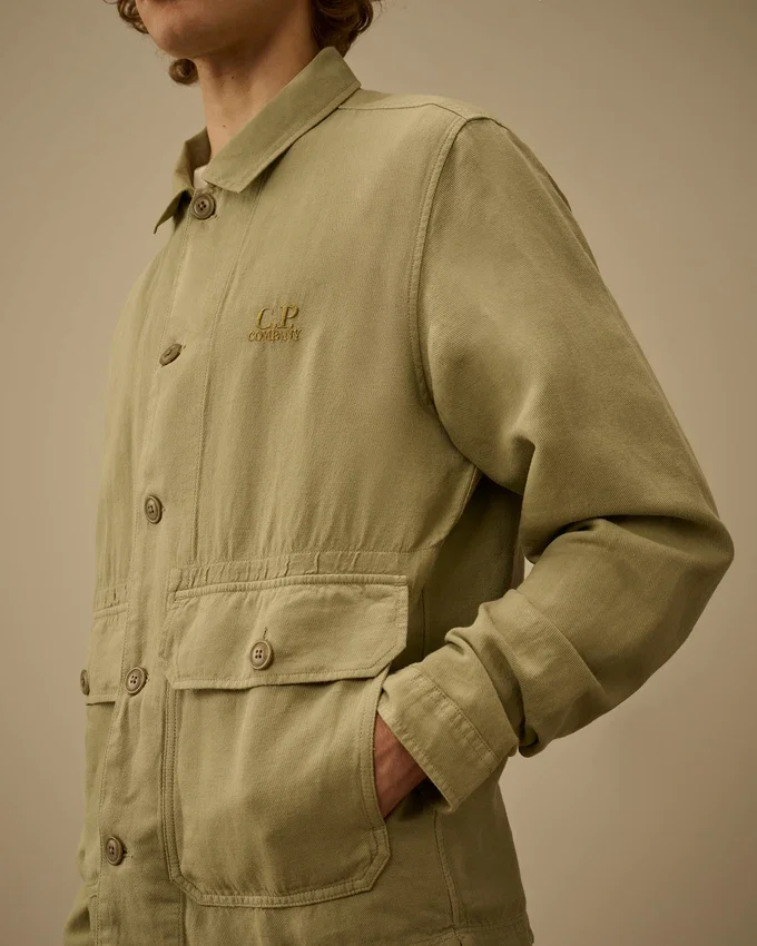 Kırık Dimi Düğmeli Overshirt