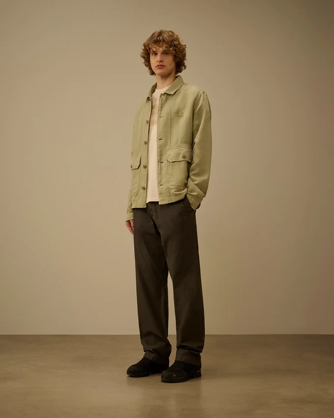Kırık Dimi Düğmeli Overshirt