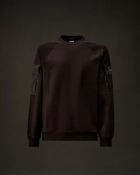 Metropolis Series Esnek Polar Karışımlı Bisiklet Yaka Sweatshirt