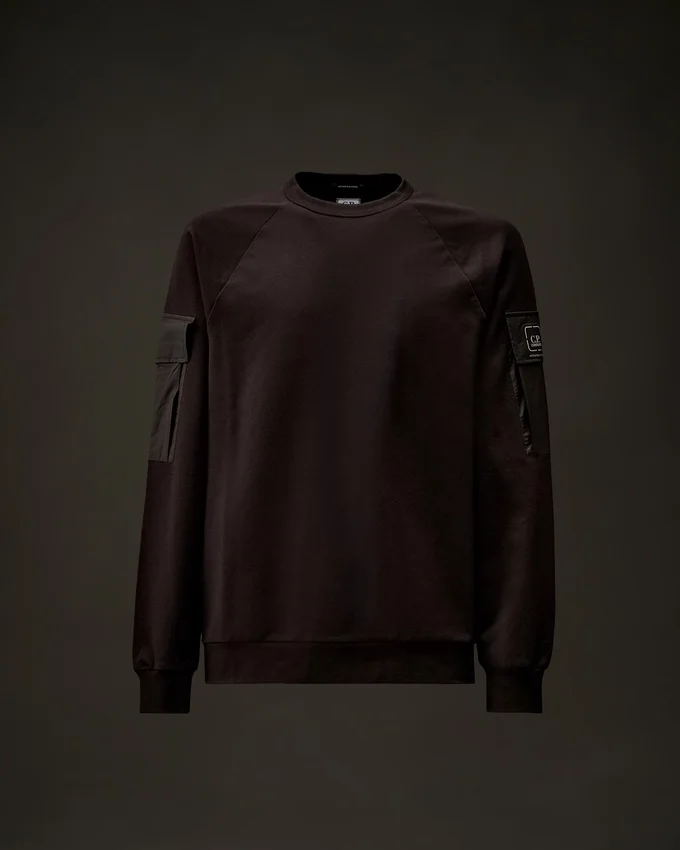 Metropolis Series Esnek Polar Karışımlı Bisiklet Yaka Sweatshirt