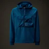 Metropolis Series Esnek Polar Karışımlı Yarım Fermuarlı Kapüşonlu Sweatshirt