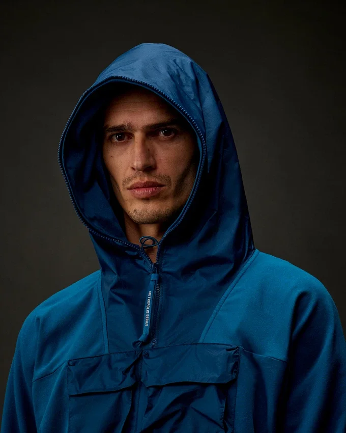 Metropolis Series Esnek Polar Karışımlı Yarım Fermuarlı Kapüşonlu Sweatshirt