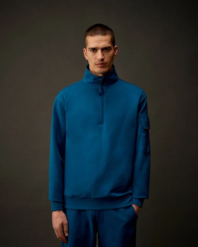 Metropolis Series Esnek Polar Yarım Fermuarlı Sweatshirt